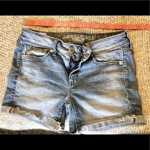 American eagle stretch denim shorts